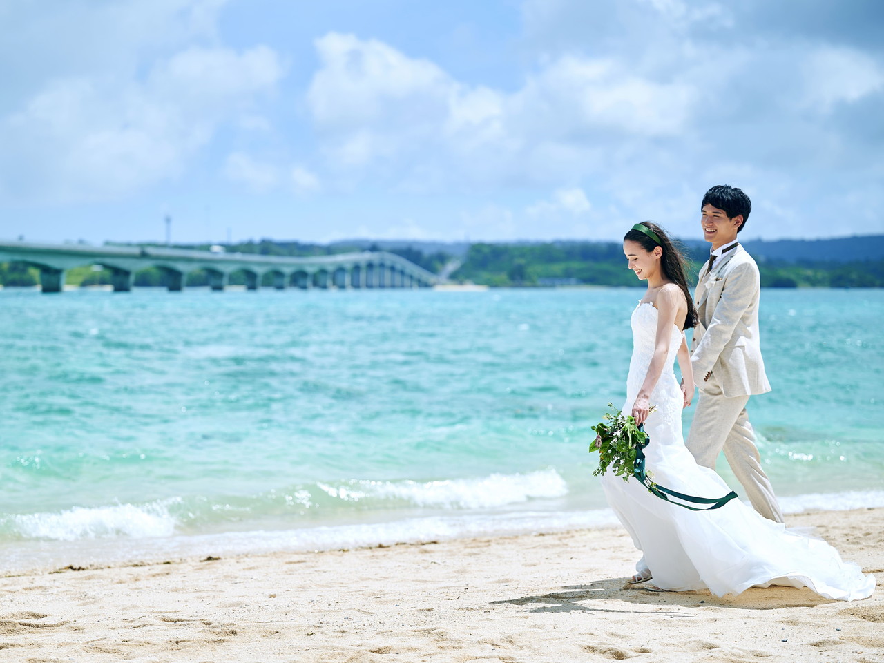 リゾ婚の醍醐味ビーチ撮影